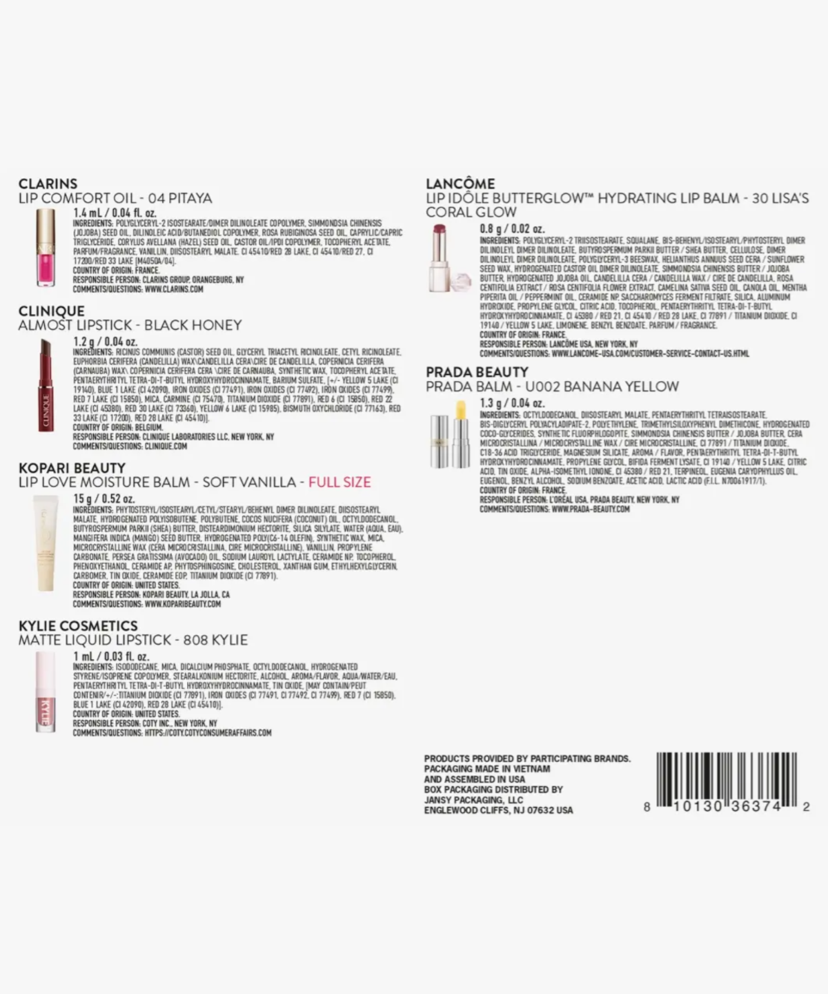 Macy’s The Pout About It Makeup Set (set de labios)