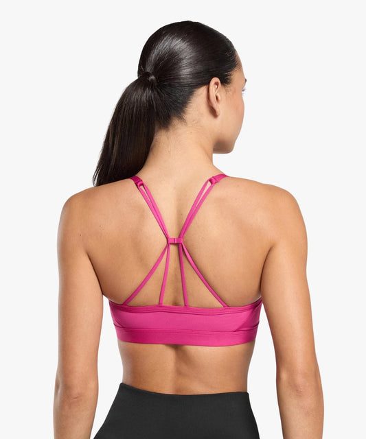 Gymshark Ruched Strappy Sports Bra Winning Pink | variant:winning-pink