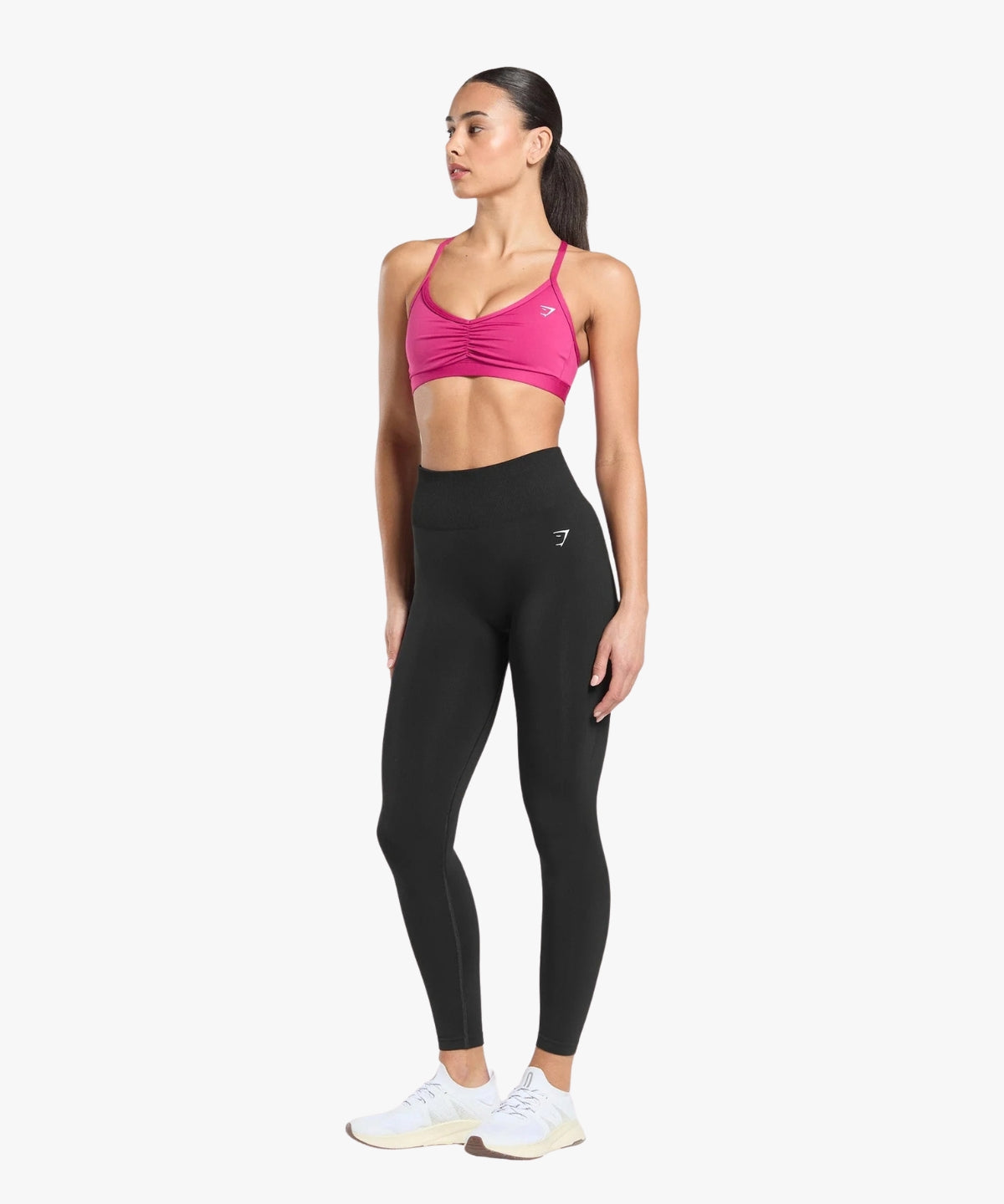 Gymshark Ruched Strappy Sports Bra Winning Pink | variant:winning-pink