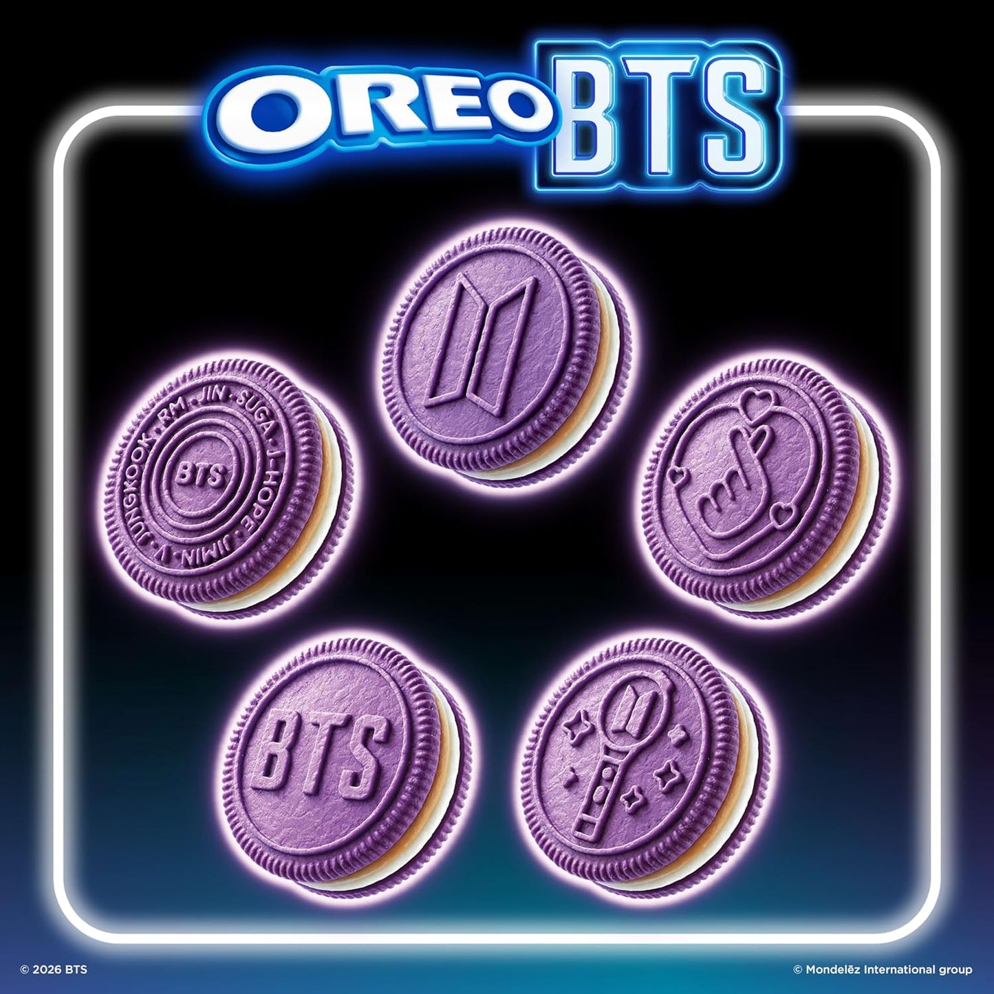 OREO Galletas Sándwich de Chocolate Edición Limitada BTS (galletas)