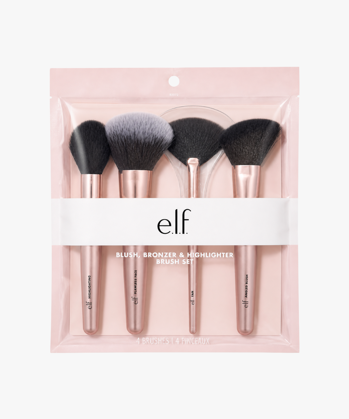 e.l.f. Blush, Bronzer & Highlighter Brush Set (set de brochas para rostro)