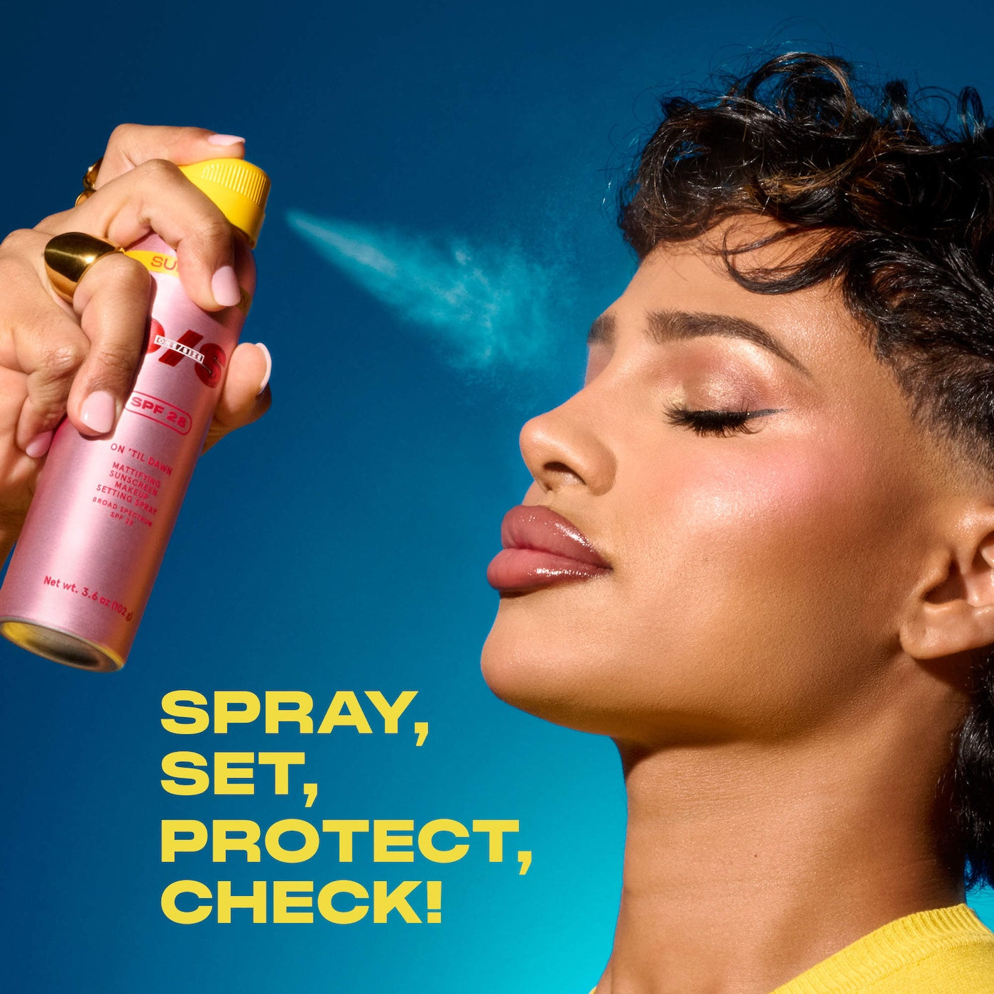 PRE ORDER-On 'Til Dawn Mattifying Sunscreen Makeup Setting Spray SPF 28