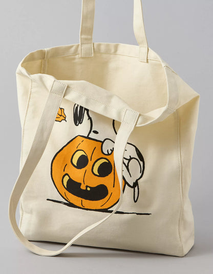 PRE ORDER-AE Snoopy Halloween Canvas Tote Bag