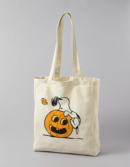 PRE ORDER-AE Snoopy Halloween Canvas Tote Bag