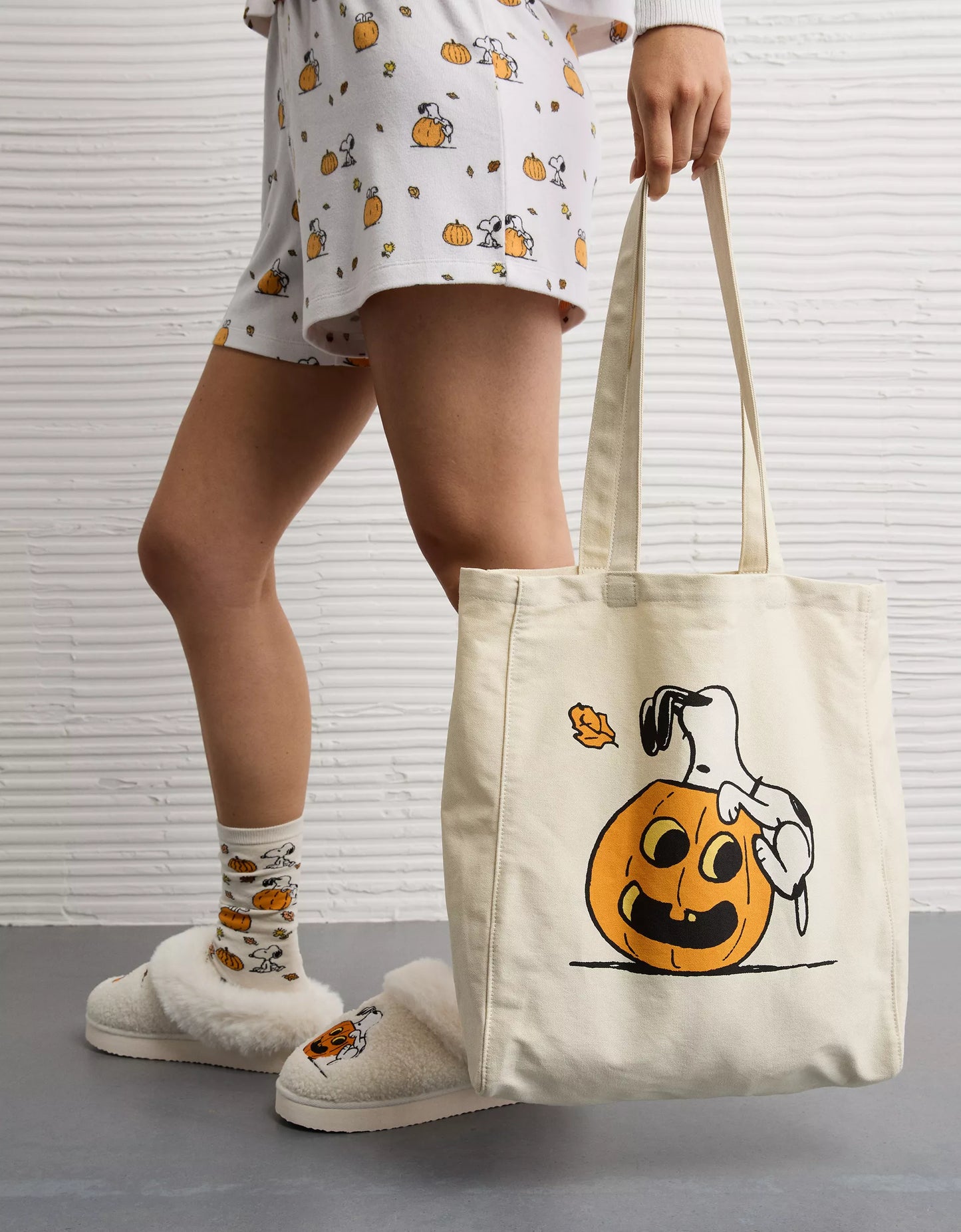 PRE ORDER-AE Snoopy Halloween Canvas Tote Bag