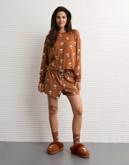 PRE ORDER-AE Luxe Plush Snoopy Halloween PJ Set