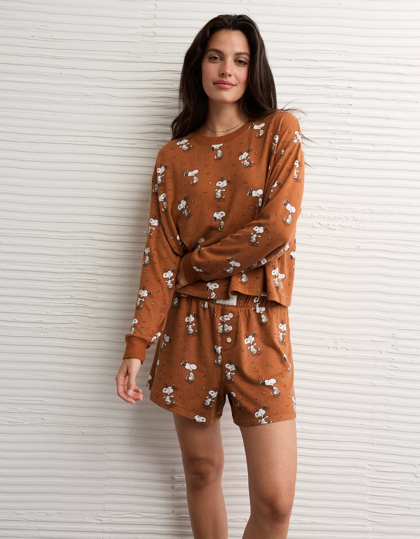 PRE ORDER-AE Luxe Plush Snoopy Halloween PJ Set