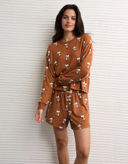 PRE ORDER-AE Luxe Plush Snoopy Halloween PJ Set