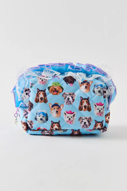 PRE ORDER-Dog Collage Makeup Bag
