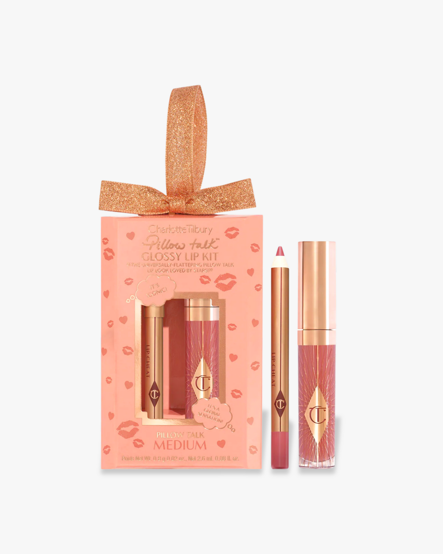 Charlotte Tilbury Mini Pillow Talk Glossy Lip Duos (set mini de delineador y gloss labial)
