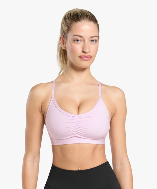 Gymshark Ruched Sports Bra Ice Pink | variant:ice-pink