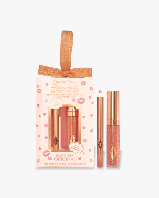 Charlotte Tilbury Mini Pillow Talk Glossy Lip Duos (set mini de delineador y gloss labial)