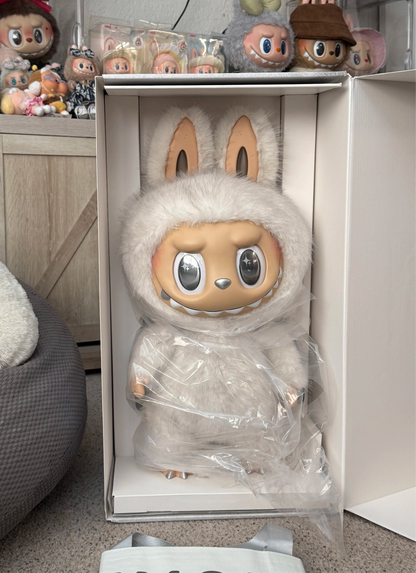 PRE ORDER-The Monsters Labubu Zimomo Angel in Clouds Figure + Tote Bag