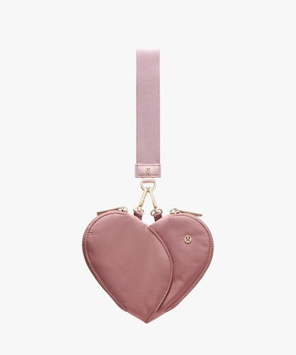 Lululemon Dual Pouch Wristlet Heart (cartera de muñeca con doble compartimento)
