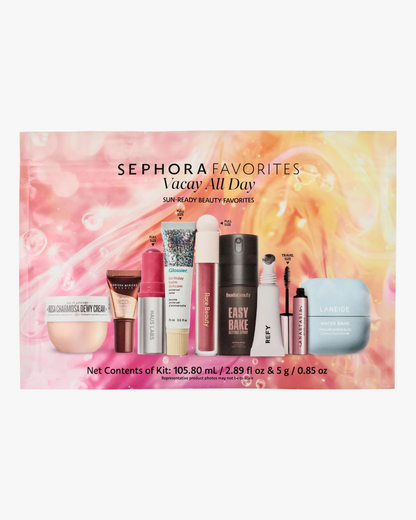 Sephora Favorites Vacay All Day Makeup and Skincare Value Set (set de maquillaje y skincare glow)