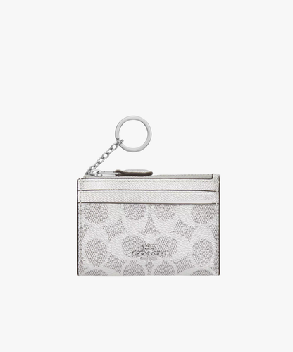 Coach Mini Skinny ID Case in Signature Canvas (tarjetero con portaidentificación)