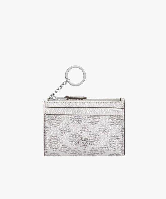 Coach Mini Skinny ID Case in Signature Canvas (tarjetero con portaidentificación)