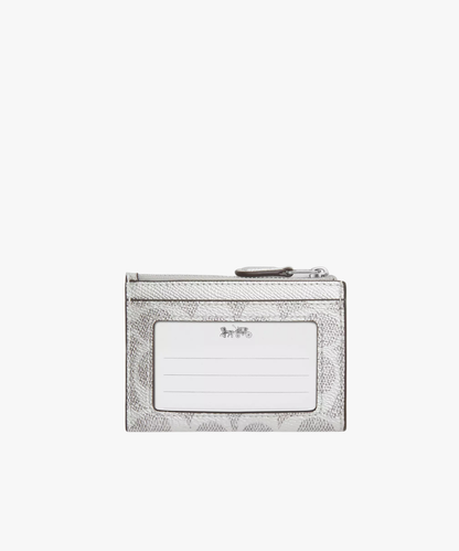 Coach Mini Skinny ID Case in Signature Canvas (tarjetero con portaidentificación)