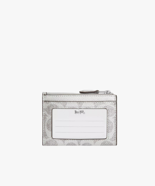 Coach Mini Skinny ID Case in Signature Canvas (tarjetero con portaidentificación)