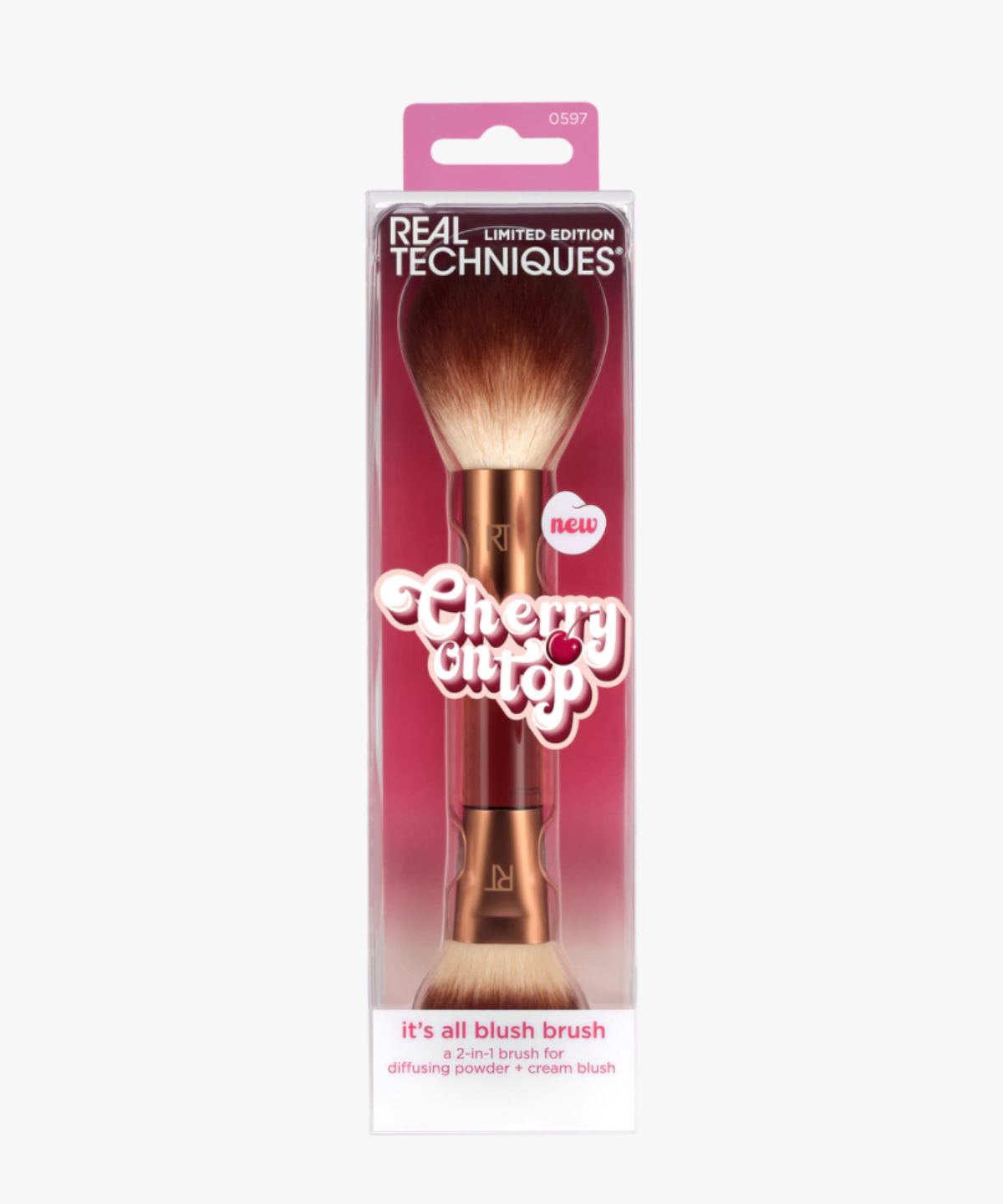 Real Techniques Limited Edition Cherry On Top It’s All Blush Brush (brocha doble para rubor)