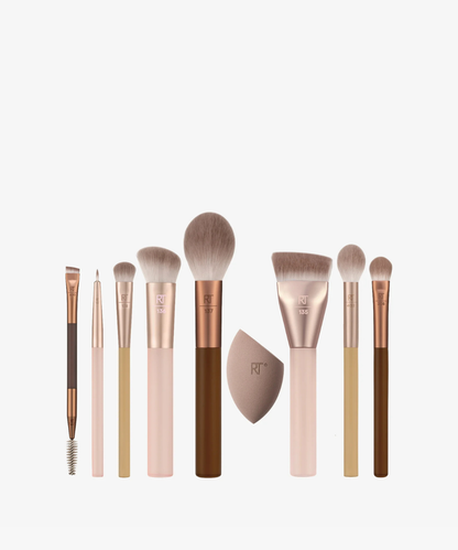 Real Techniques New Nudes 2.0 All Angles Face Set (set de 9 piezas)