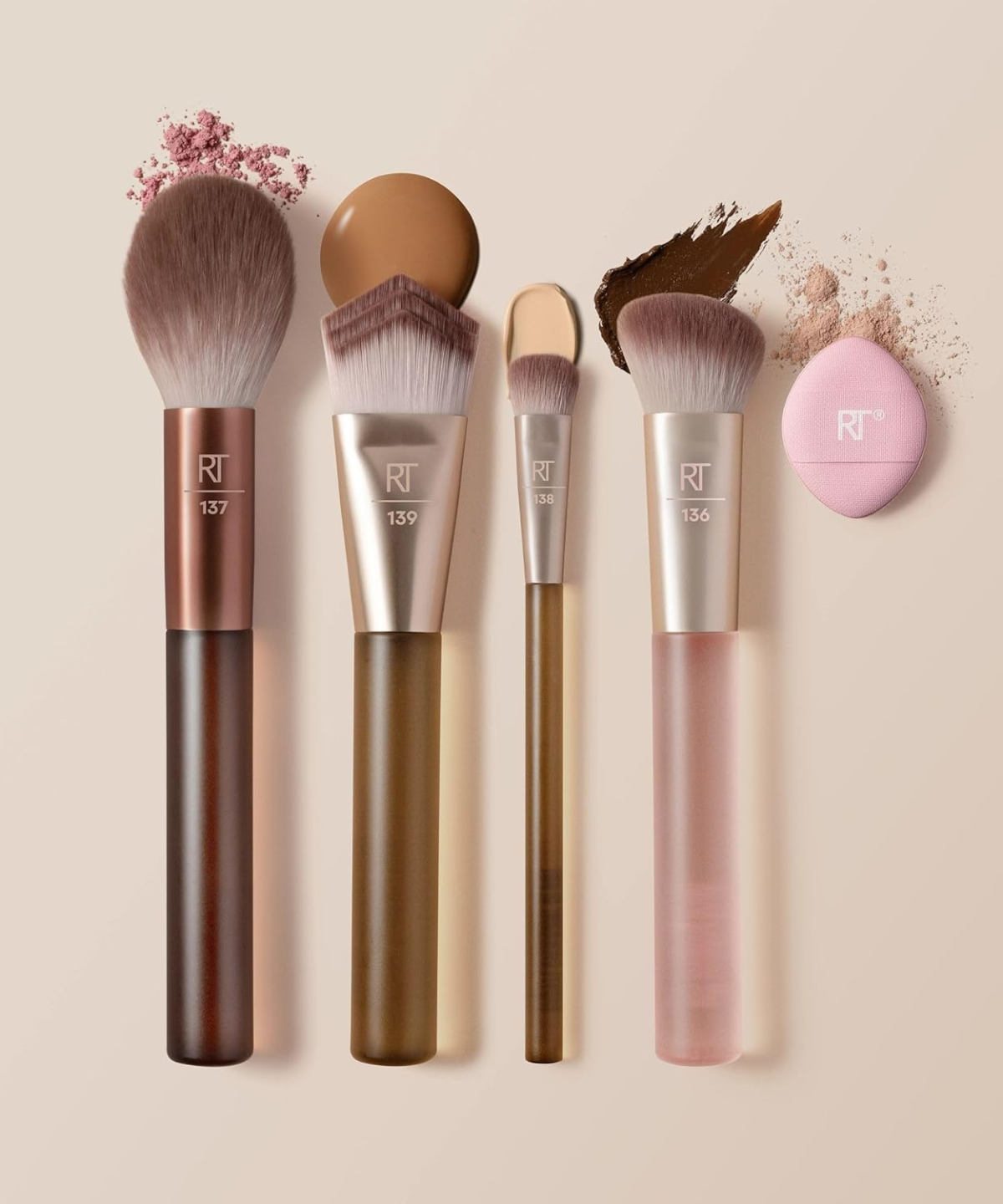Real Techniques New Nudes 2.0 Blurred Base Set (set de 5 piezas)