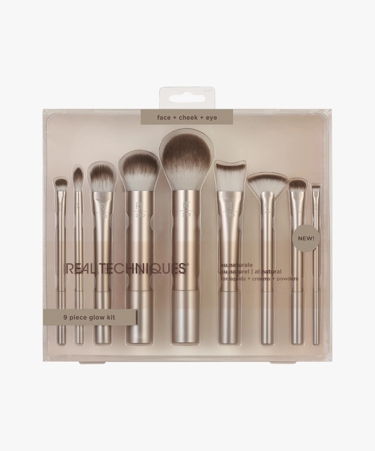Real Techniques Au Naturale 9 Piece Glow Kit (set de 9 brochas)