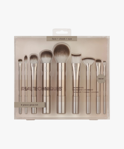 Real Techniques Au Naturale 9 Piece Glow Kit (set de 9 brochas)