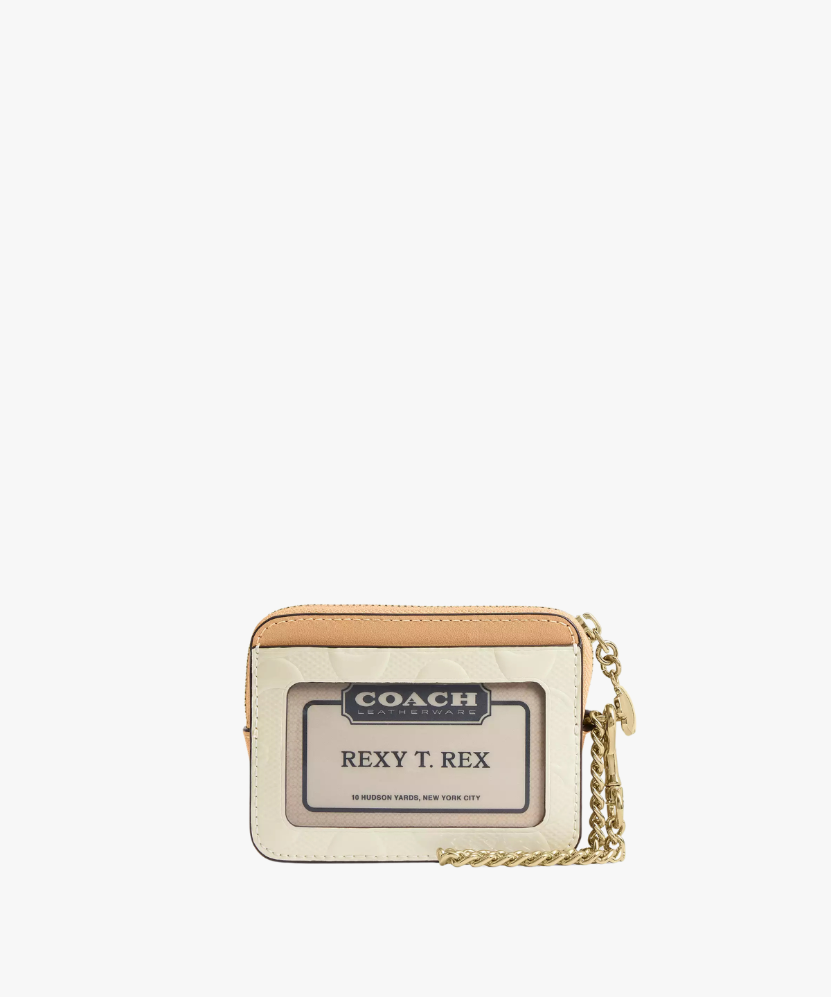 Coach Zip Card Case In Signature Leather With Charm (tarjetero con cierre y charm)