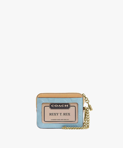 Coach Zip Card Case In Signature Leather With Charm (tarjetero con cierre y charm)