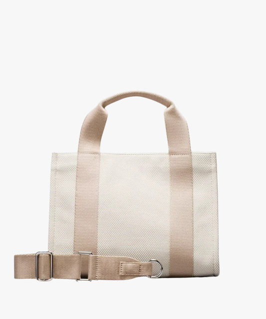 lululemon Two-Tone Canvas Mini Tote Bag 4.5L Mojave Tan Light Ivory | variant:mojave-tan-light-ivory