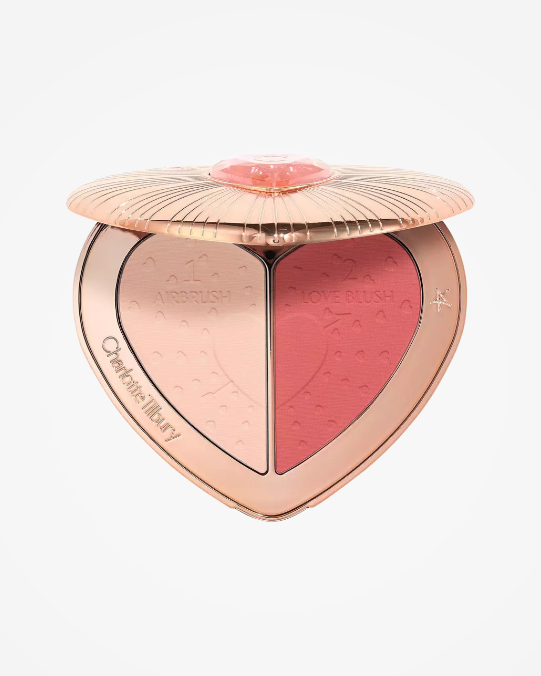 Charlotte Tilbury Pillow Talk Beauty Soulmates Airbrush Flawless Palette (paleta de polvo facial y rubor)