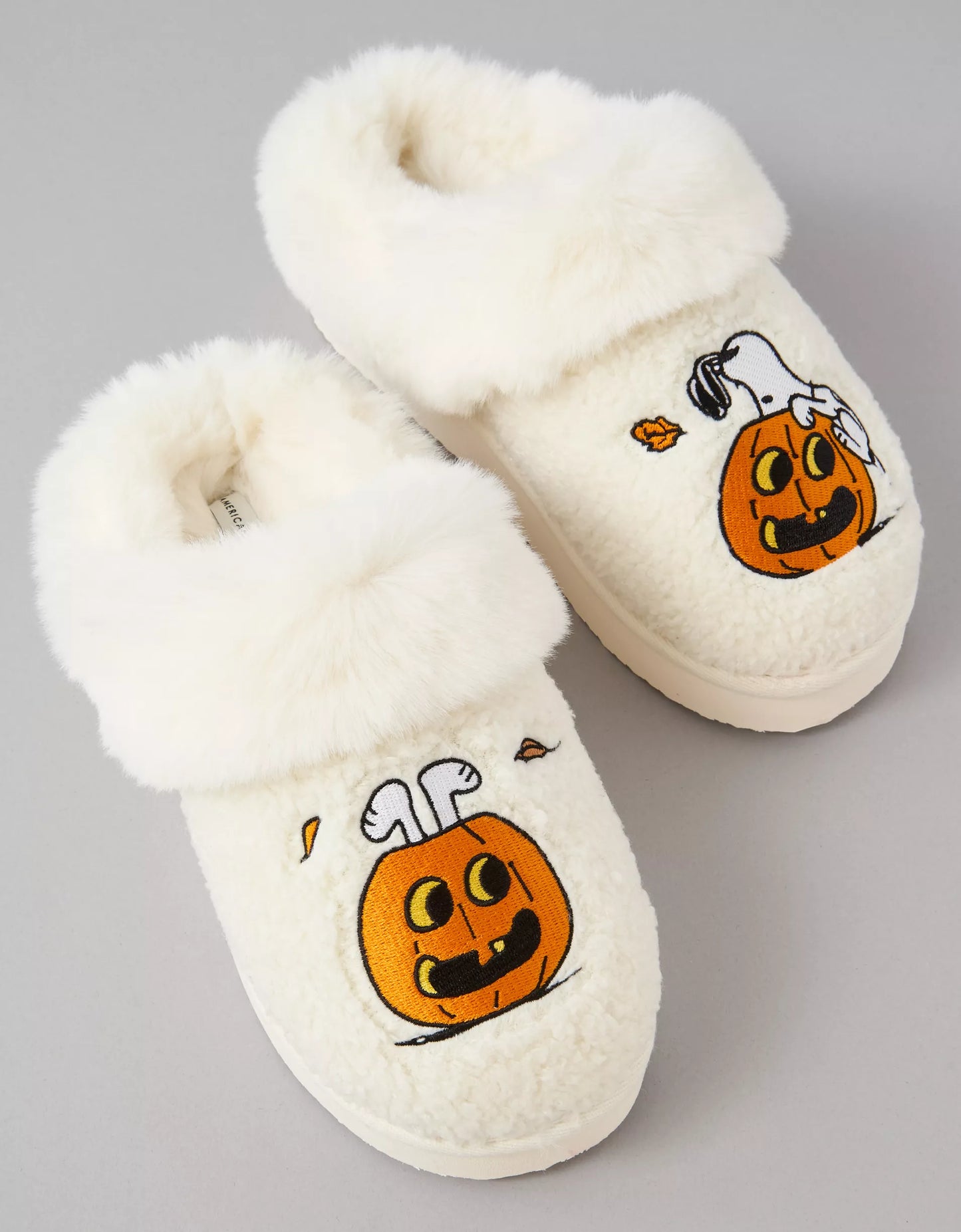 PRE ORDER- AE Snoopy Pumpkin Scuff Slipper
