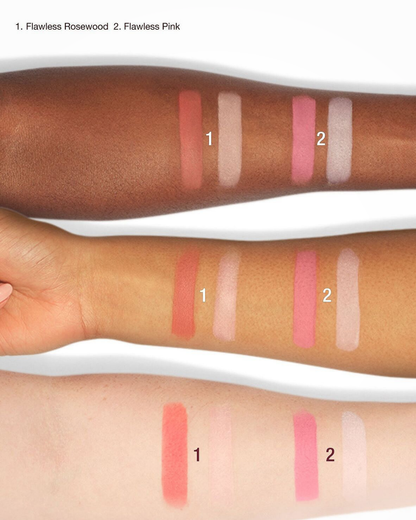 Charlotte Tilbury Pillow Talk Beauty Soulmates Airbrush Flawless Palette (paleta de polvo facial y rubor)
