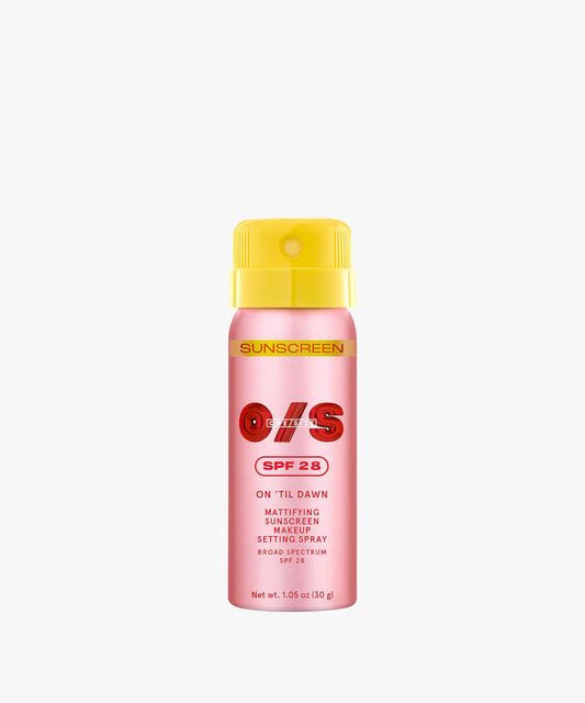 ONE/SIZE On 'Til Dawn Mattifying Sunscreen Makeup Setting Spray SPF 28 Mini 30 g | variant:mini