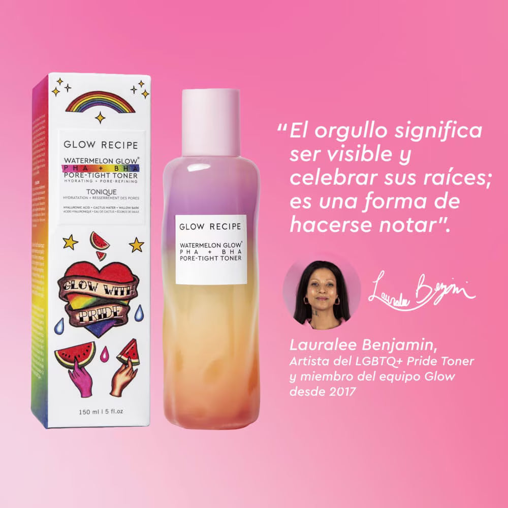 Glow Recipe Watermelon Glow PHA+BHA Pore-Tight Toner Pride 150 mL (tónico exfoliante)