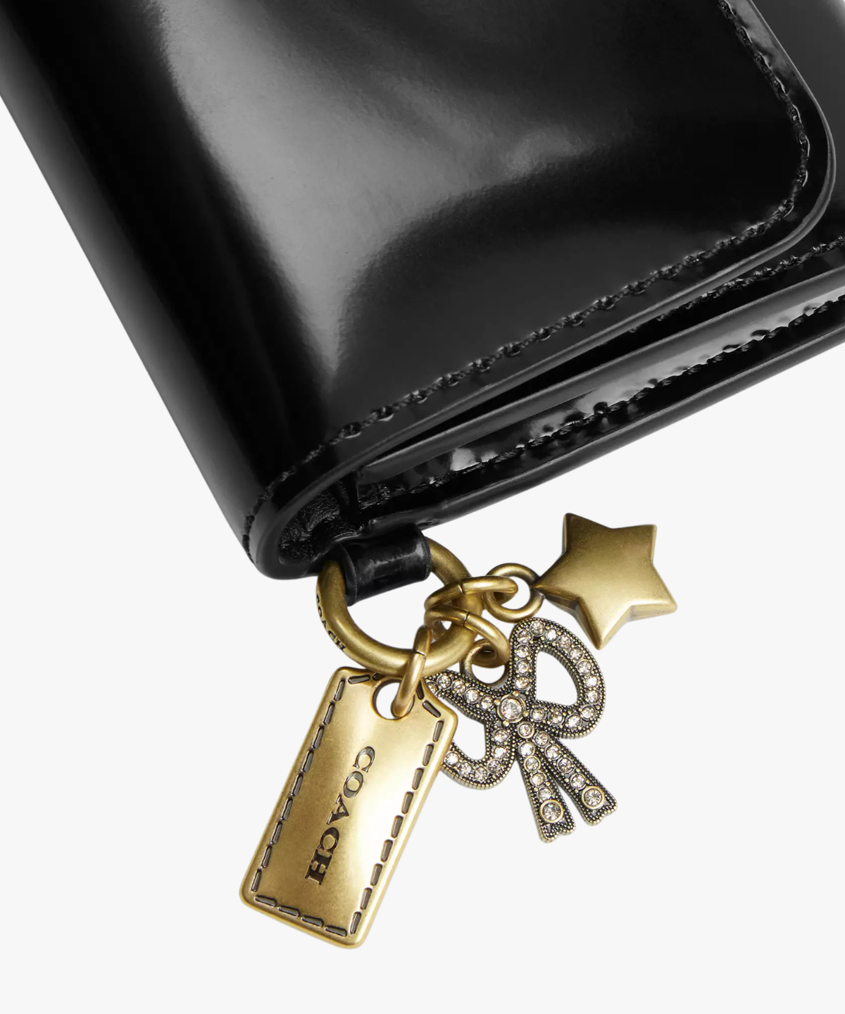 Coach Essential Flap Card Case With Charms (tarjetero con charms)