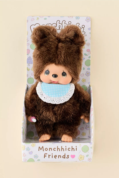 PRE ORDER-Monchhichi Friends Kuma Bear Plushie