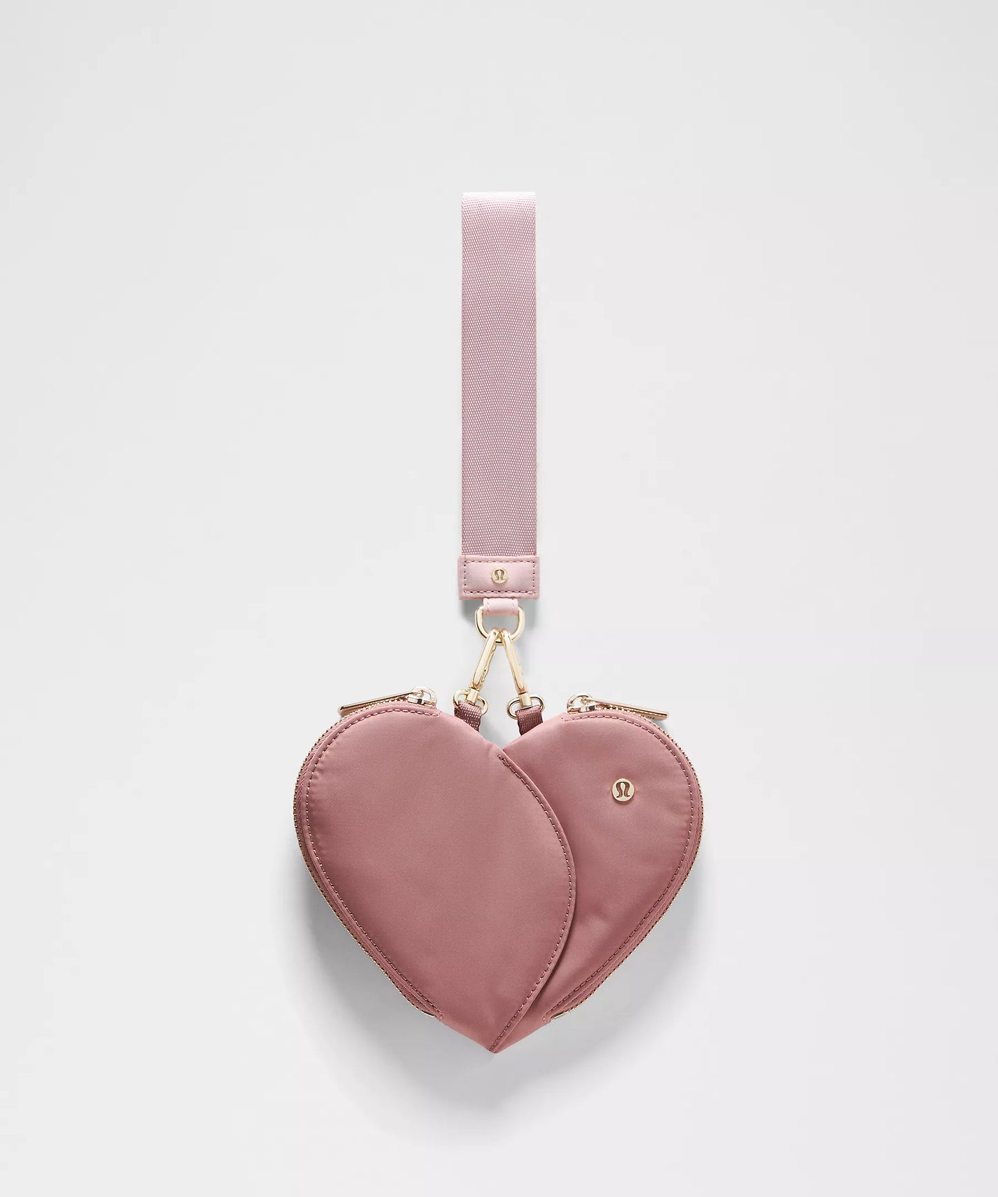 Dual Pouch Wristlet Heart