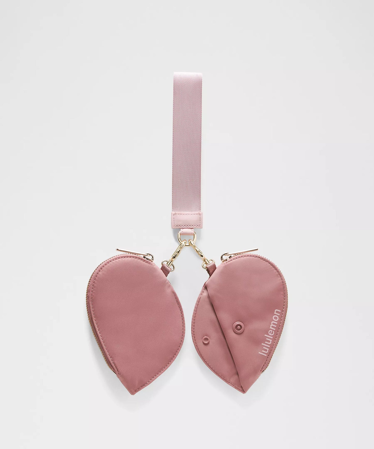 Dual Pouch Wristlet Heart