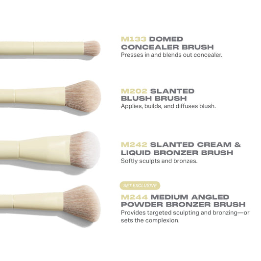 PRE ORDER-Buttery Blends 4-Piece Face Brush Set