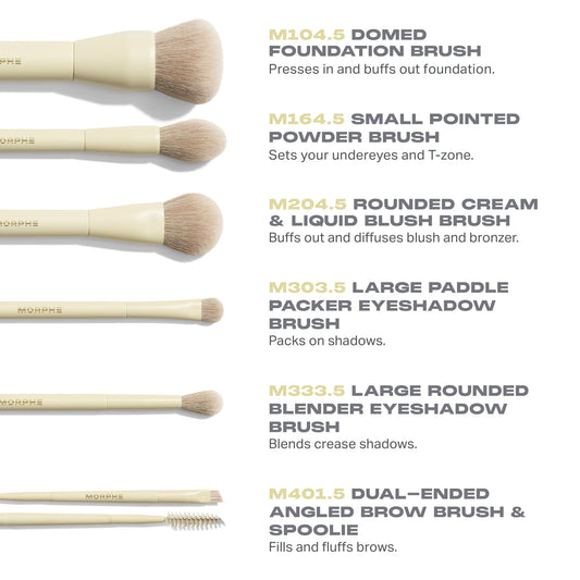 PRE ORDER-Buttery Blends 6-Piece Travel Brush Set