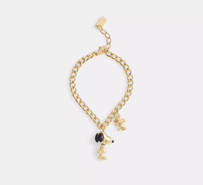 PRE ORDER-Coach X Peanuts Snoopy And Woodstock Charm Bracelet