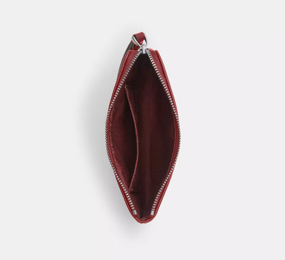 Corner Zip Wristlet in Signature Denim