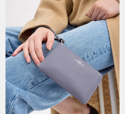 PRE ORDER-Corner Zip Wristlet