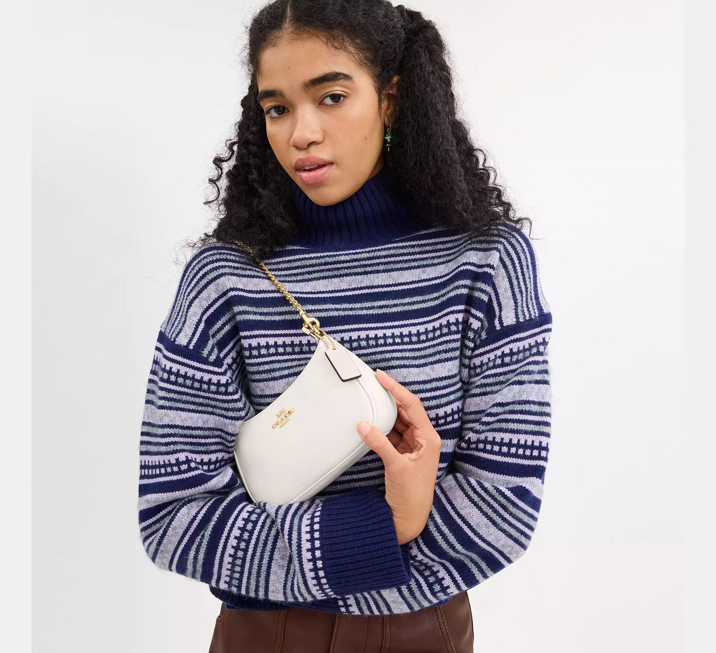 PRE ORDER-Teri Mini Crossbody Bag In Signature Canvas With Lips Print