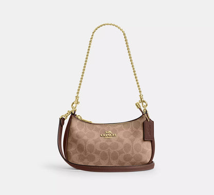PRE ORDER-Teri Mini Crossbody Bag In Signature Canvas With Lips Print