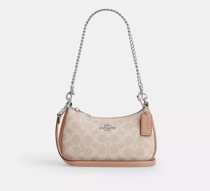 PRE ORDER-Teri Mini Crossbody Bag In Signature Canvas With Lips Print