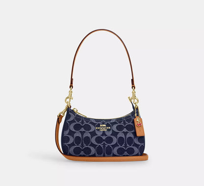 PRE ORDER-Teri Mini Crossbody Bag In Signature Canvas With Lips Print