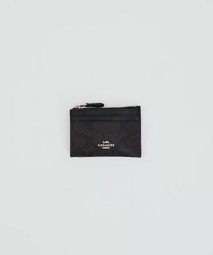Coach Mini Skinny ID Case in Signature Canvas (tarjetero con portaidentificación)